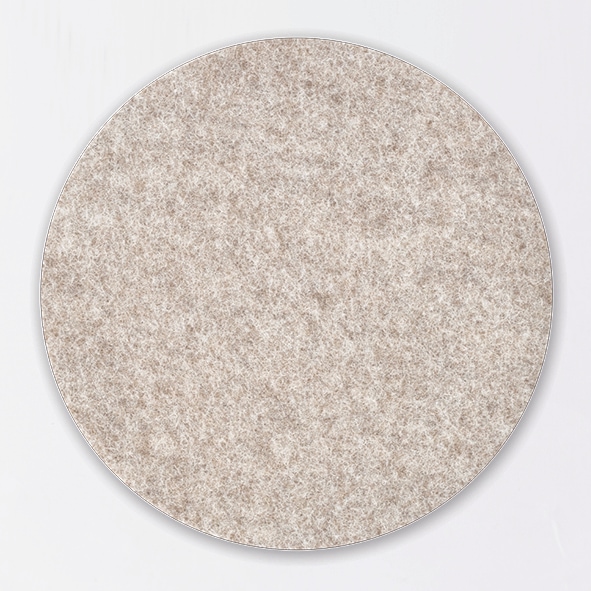 Wool mat 25 cm nature